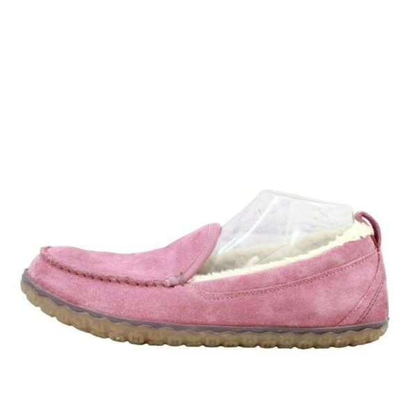 L.L. Bean Shoes - LL Bean Pink Suede Shearling Lined Mountain Moccasin Slippers Size 11 M